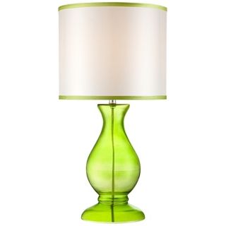 Contemporary Green Glass Table Lamp   #W9279