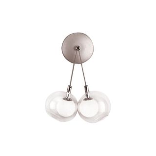 Suspended Glass 11" High Contemporary Wall Sconce   #H4325