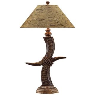 John Richard Stacked Horn Table Lamp   #P0930