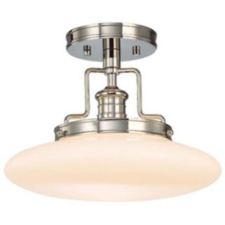 Beacon Polished Nickel 12” Wide Ceiling Light   #F3374