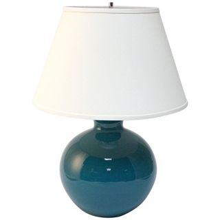Haeger Potteries Ocean Blue Bristol Large Ceramic Table Lamp   #U5010