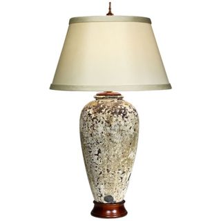 Natural Light Aquarius Ceramic Table Lamp   #P5216