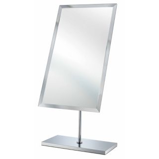 Aptations Miniminalist Chrome Adjustable Vanity Stand Mirror   #N4575