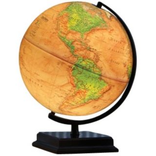 Cameron Brown Ocean 16" High Illuminated World Globe   #W2895