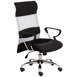 High Back Black and White Mesh Back Office Chair   #U5684