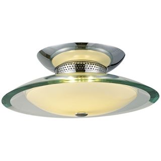 Curva Chrome Round 9" Wide Ceiling Light   #H5051