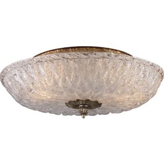 Providence Antique Silver 15" Wide Ceiling Light Fixture   #K2890
