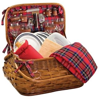 Picnic Time Highlander Bombay Style Picnic Basket Set   #W7504