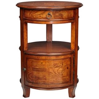 Kendall Cherry Round Accent Table   #W2879