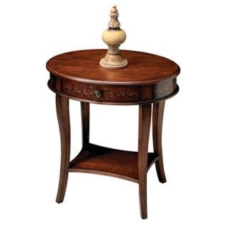 Artists Originals Collection Cherry Oval Accent Table   #M4222