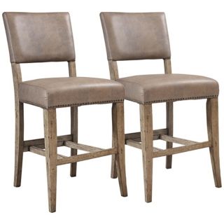 Hillsdale Charleston Set of 2 Parsons Counter Height Stools   #W0116