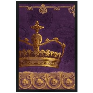 Crown Purple 30" High Black Rectangular Giclee Wall Art   #M8639 N2278