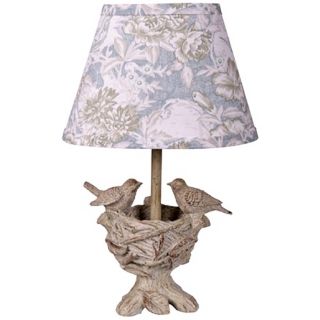 Spring Blessings Accent Lamp with Toile Shade   #X6498