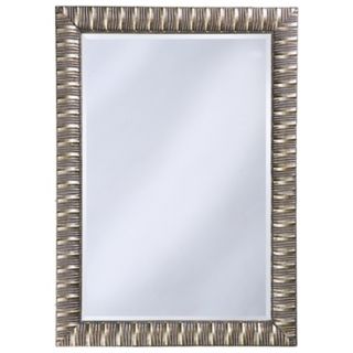 Antique Mottled Silver Finish 41 High Wall Mirror   #H5573