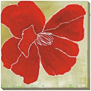 Red Color Study Limited Edition Giclee 40" Square Wall Art   #L0509