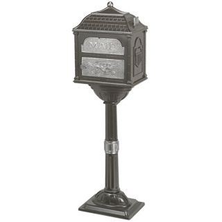Classic Bronze Mailbox With Pedestal   #93861