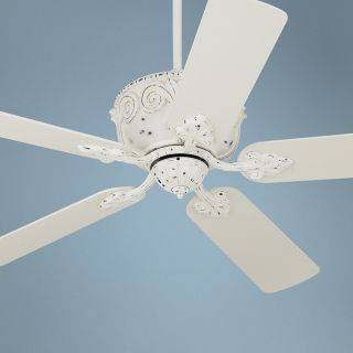 52" Casa Deville Antique Rubbed White Ceiling Fan   #87534 45518
