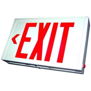 Red LED Double Face Exit Sign with Battery Backup   #53814