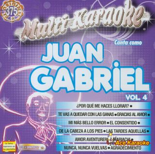 Multi Karaoke Oke 375 Juan Gabriel Vol 4 Spanish CDG