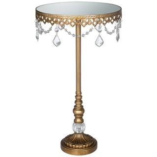Antique Gold Beaded Small Cake Stand   #P1812