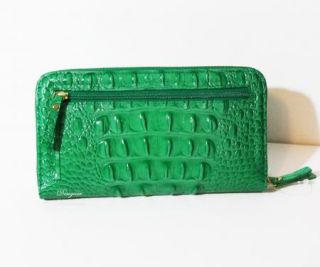 Brahmin Julep Suri Wallet Croc Embossed Melbourne Leather Zip Around