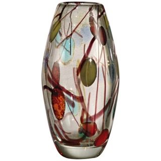 Dale Tiffany Lesley Hand Blown Art Glass Vase   #X4827