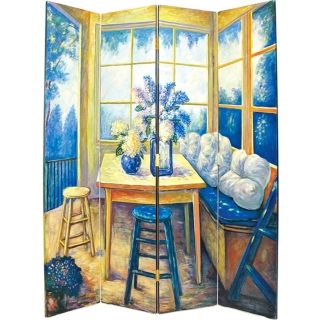 Sunny Hand Painted Room Divider Screen   #H2267