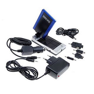 USD $ 74.50   Flip Open Solar/AC/Car Powered Cell Phone Charger with