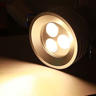 warmweiß 3 LED Deckenleuchte Downlight mit LED Treiber (86 ~ 265V AC