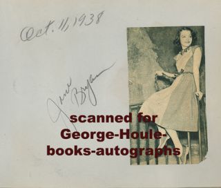 Jane Bryan Ann Miller Autographs 1938 Marx Bros