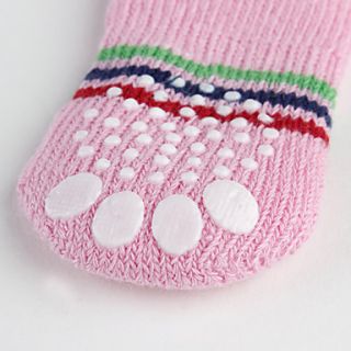 EUR € 2.93   Pink Striped Letter M Anti Skid Socks for Dogs (S L