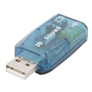 EUR € 2.29   Tarjeta de sonido USB 2.0 3D 5.1 Virtual Surround
