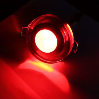 3w 135lm 620 630k cristallo rosso luce plafoniera lampadina LED (AC 85
