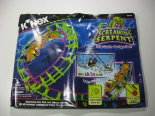 Instruction manual for the Knex Screamin Serpent Roller Coaster set