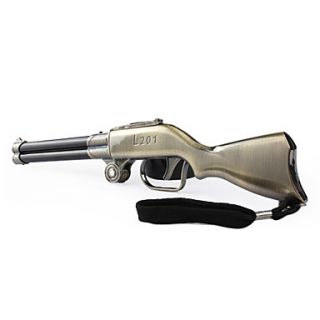 USD $ 14.79   L201 Folding Gun Shaped Lighter with Double LED Light