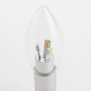 E14 3W 240 270LM 3000 3500K Warm White Light LED Candle Bulb (220 240V