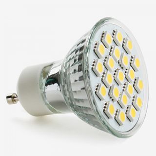 gu10 3.5W 21x5050 SMD 200 2800 220lm 3200k branco quente lâmpada LED