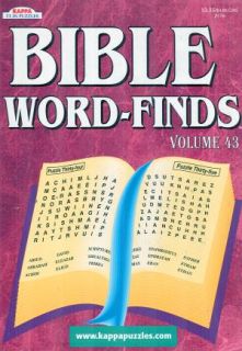 Bible Word Find Puzzles Volume 43 95 Puzzles 2011 Edition