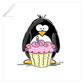 Wall Art  Wall Decals  Birthday penguin Wall Decal