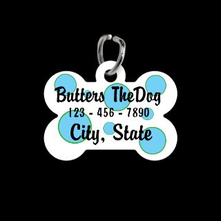 Blue Gifts  Blue Pet Tags  Pet Tag
