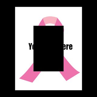 Awareness Gifts  Awareness Magnetic Picture Frames   Square  Pink