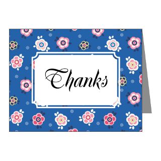 Art Gifts > Art Note Cards > Flower Jeans Blue Note Cards (Pk of 20