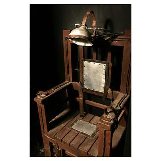 Vintage Execution with Electric Chair Poster