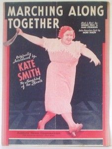 1932 Kate Smith Sheet Music Marching Along Together