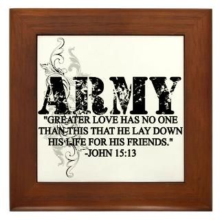 Gifts  Armed Forces Home Decor  ARMY JOHN 1513 Framed Tile