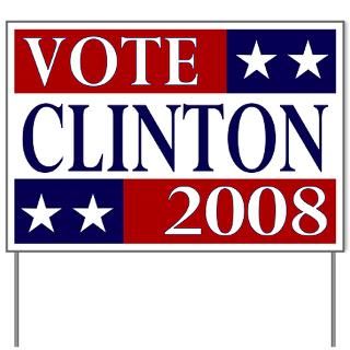 Vote Hillary Clinton 2008 Yard Sign  Hillary Clinton For President