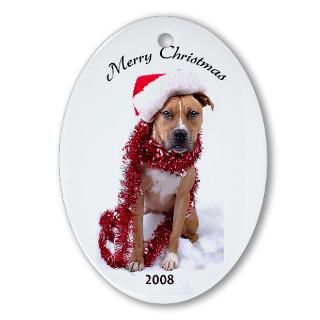 Gifts  Home Decor  2008 Pit Bull Terrier Christmas Ornament