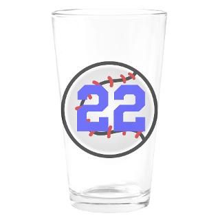 BB/SB Number Drinking Glass for $16.00
