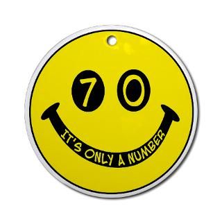 70th birthday smiley face. 70, its only a number. : Winkys t shirts