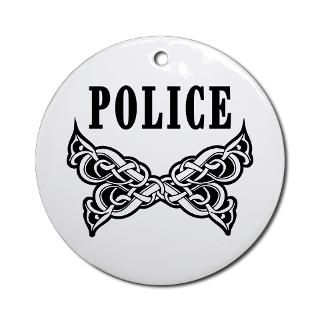 Police Tattoo Ornament (Round)  Police Tattoo  Bonfire Designs